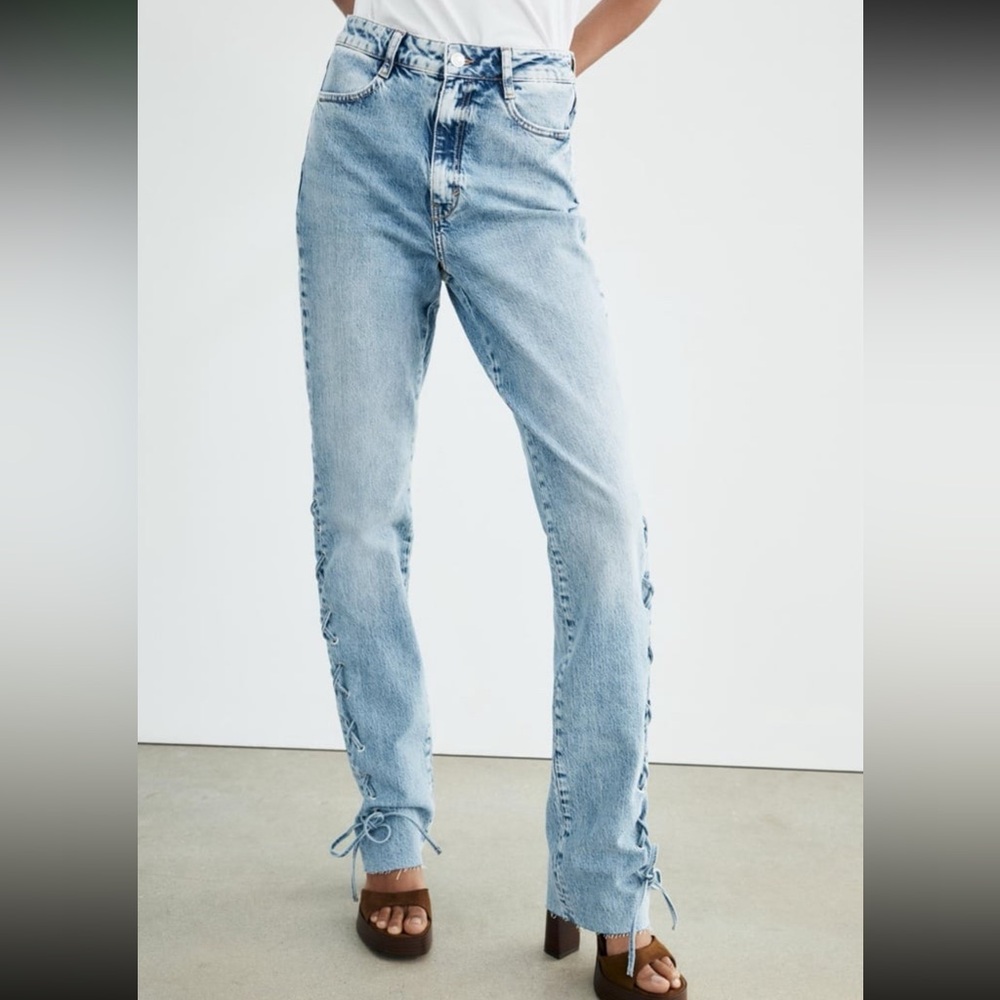 Zara tie Jeans